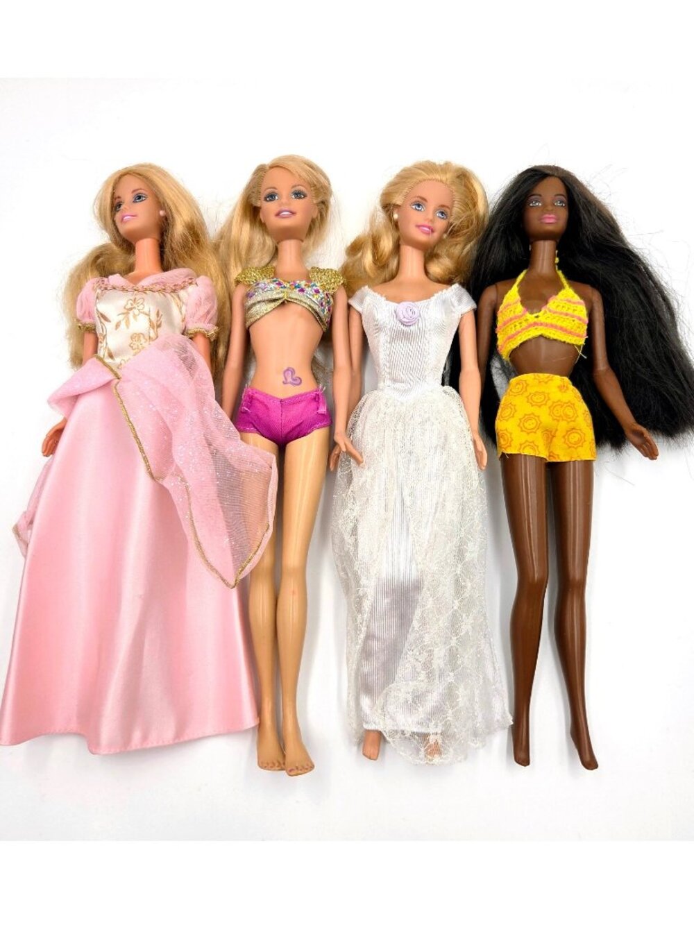 Barbie Doll Lot Princess Beach Mattel 4 Dolls Read